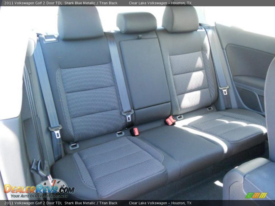 2011 Volkswagen Golf 2 Door TDI Shark Blue Metallic / Titan Black Photo #14