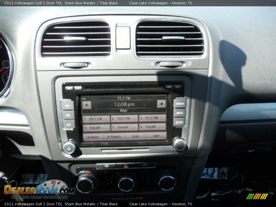 2011 Volkswagen Golf 2 Door TDI Shark Blue Metallic / Titan Black Photo #17