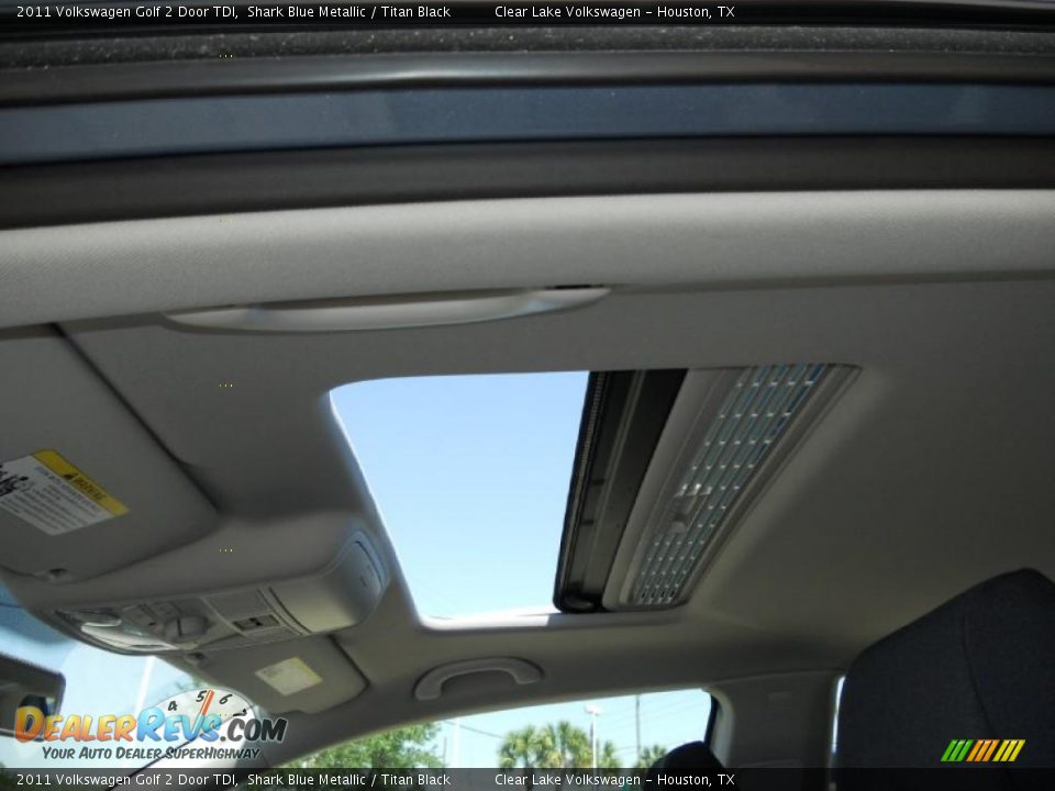 2011 Volkswagen Golf 2 Door TDI Shark Blue Metallic / Titan Black Photo #22