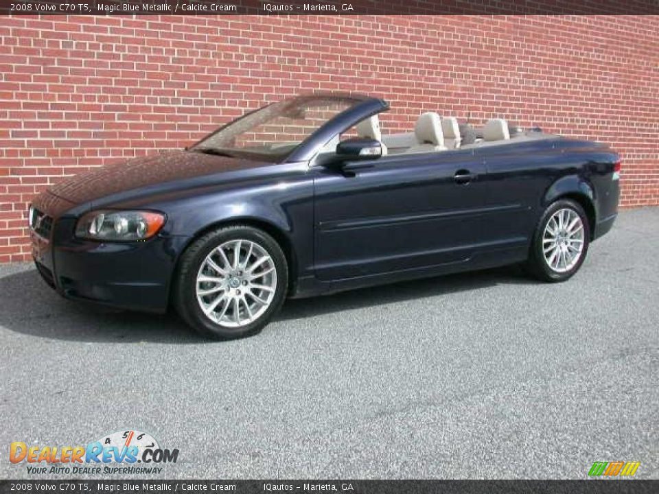 2008 Volvo C70 T5 Magic Blue Metallic / Calcite Cream Photo #1