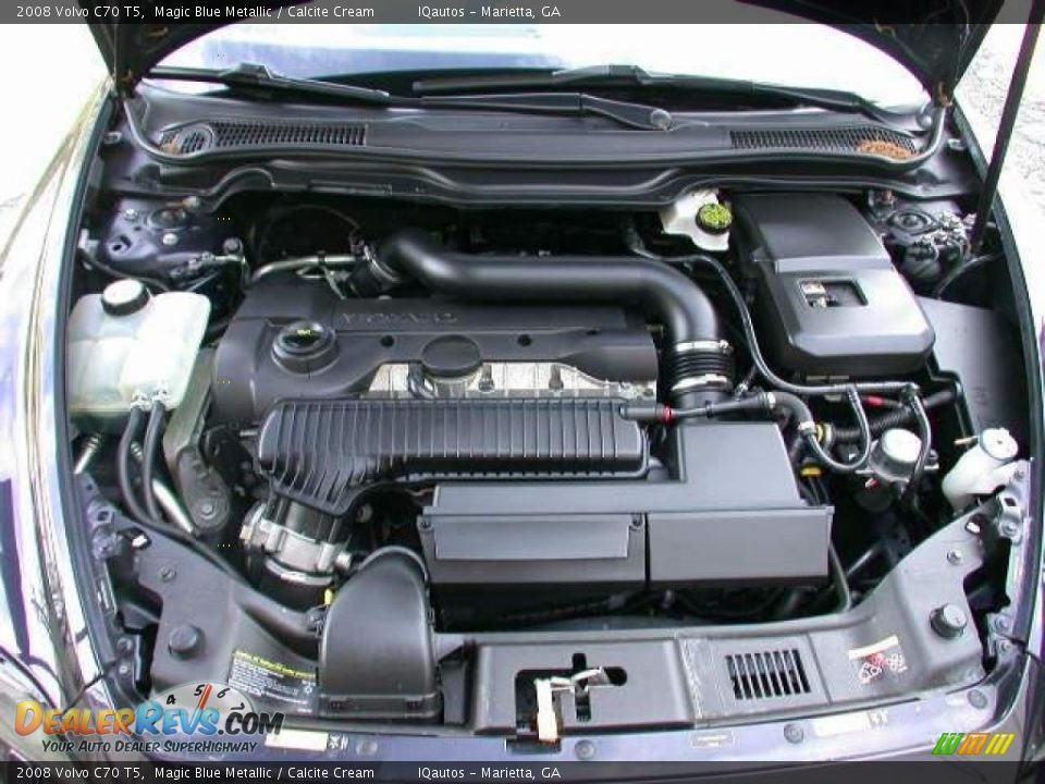 2008 Volvo C70 T5 Magic Blue Metallic / Calcite Cream Photo #3