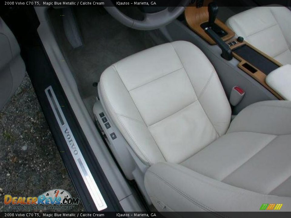 2008 Volvo C70 T5 Magic Blue Metallic / Calcite Cream Photo #5