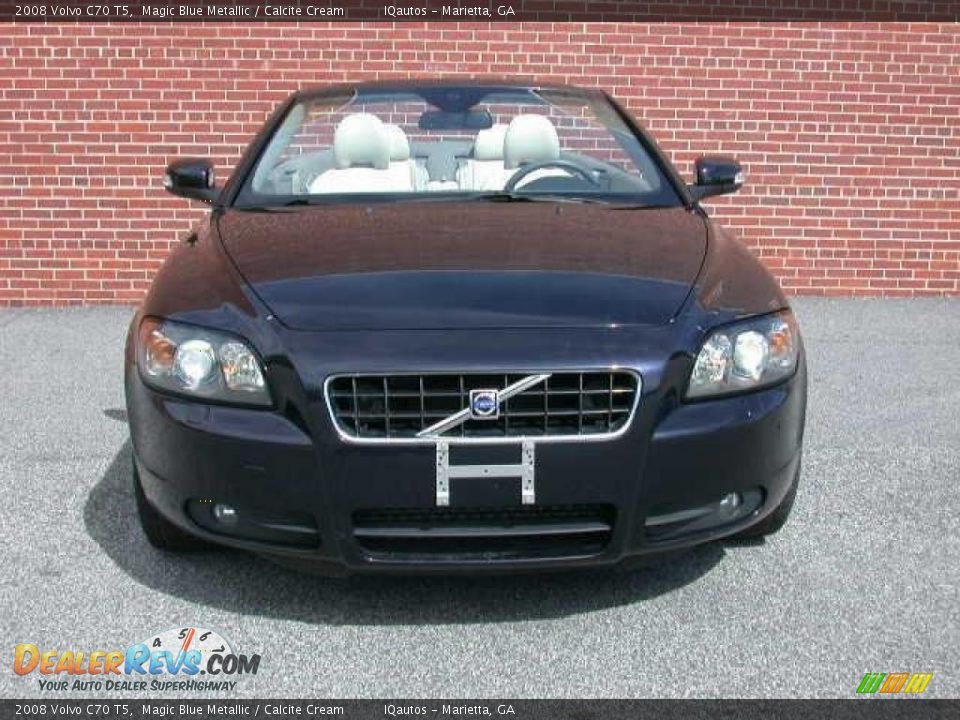 2008 Volvo C70 T5 Magic Blue Metallic / Calcite Cream Photo #7