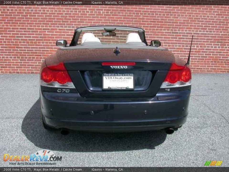 2008 Volvo C70 T5 Magic Blue Metallic / Calcite Cream Photo #8