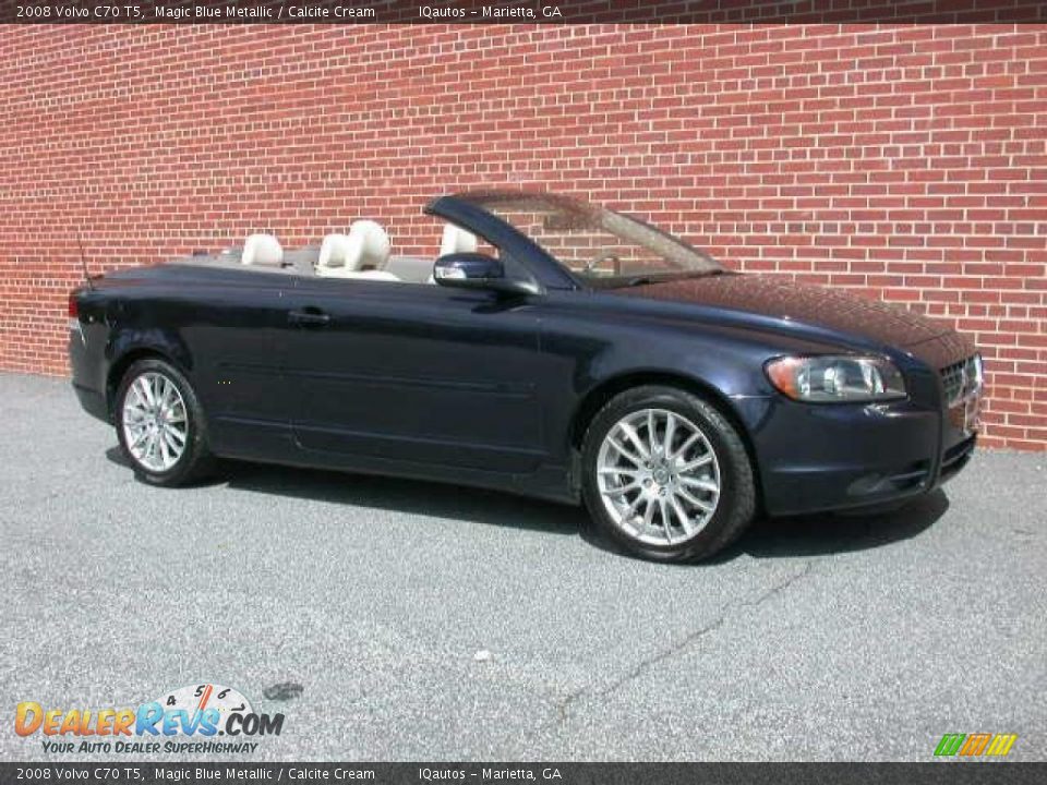 2008 Volvo C70 T5 Magic Blue Metallic / Calcite Cream Photo #10