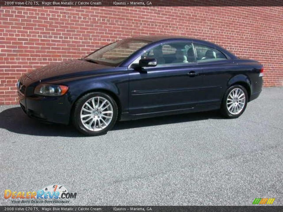 2008 Volvo C70 T5 Magic Blue Metallic / Calcite Cream Photo #11