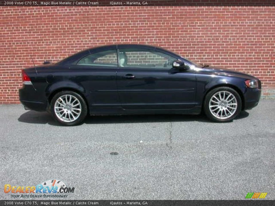 2008 Volvo C70 T5 Magic Blue Metallic / Calcite Cream Photo #12