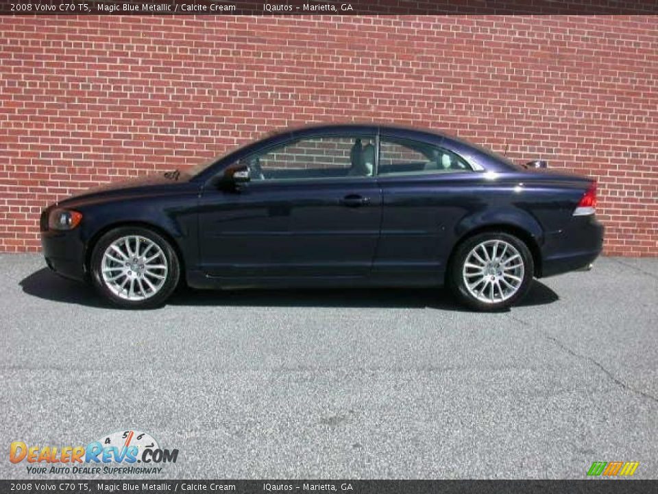 2008 Volvo C70 T5 Magic Blue Metallic / Calcite Cream Photo #13