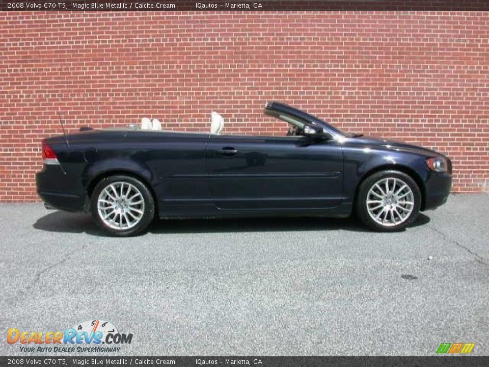 2008 Volvo C70 T5 Magic Blue Metallic / Calcite Cream Photo #14