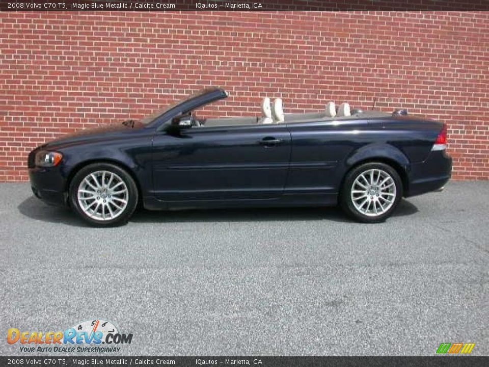 2008 Volvo C70 T5 Magic Blue Metallic / Calcite Cream Photo #15