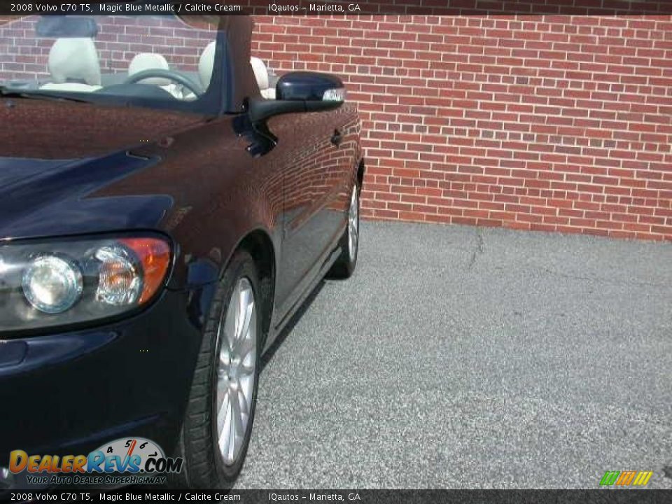 2008 Volvo C70 T5 Magic Blue Metallic / Calcite Cream Photo #17