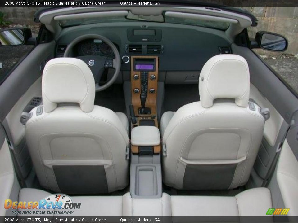 2008 Volvo C70 T5 Magic Blue Metallic / Calcite Cream Photo #26