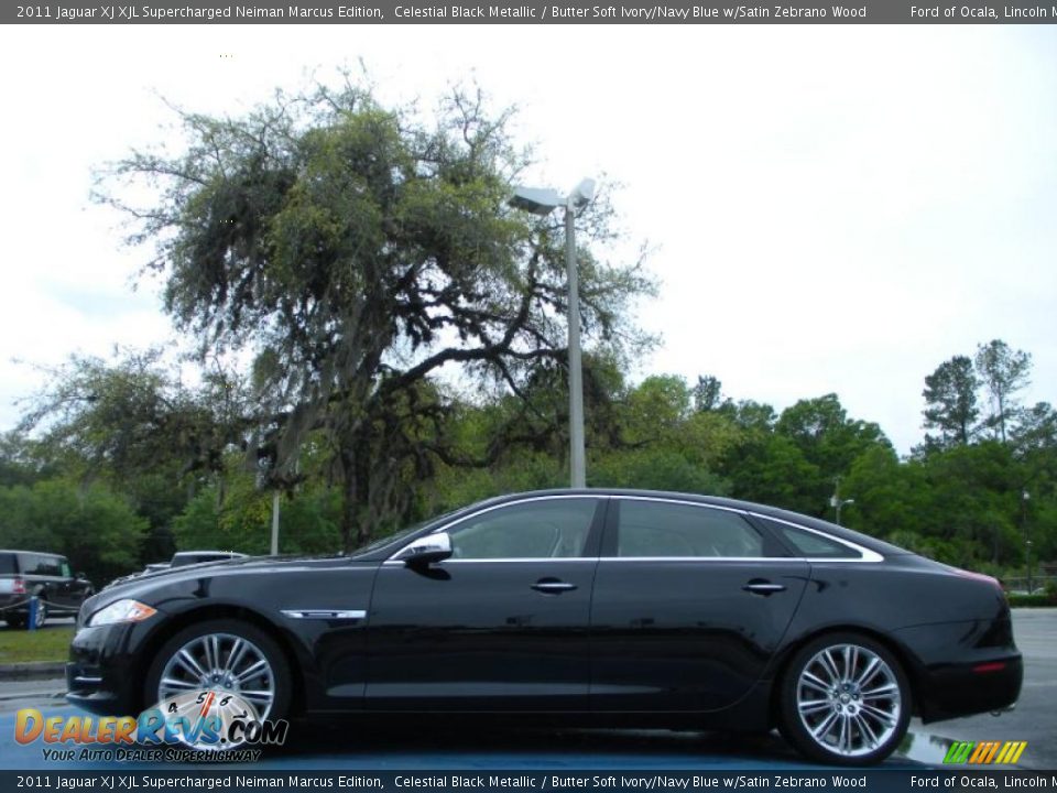 Celestial Black Metallic 2011 Jaguar XJ XJL Supercharged Neiman Marcus Edition Photo #2