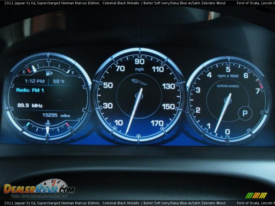 2011 Jaguar XJ XJL Supercharged Neiman Marcus Edition Gauges Photo #22