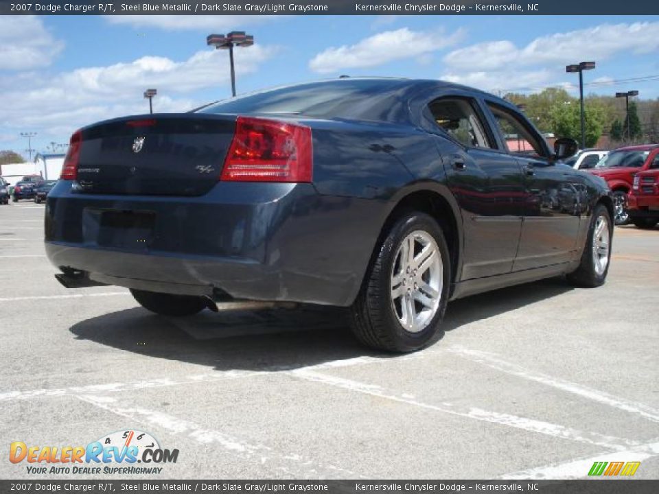 2007 Dodge Charger R/T Steel Blue Metallic / Dark Slate Gray/Light Graystone Photo #3