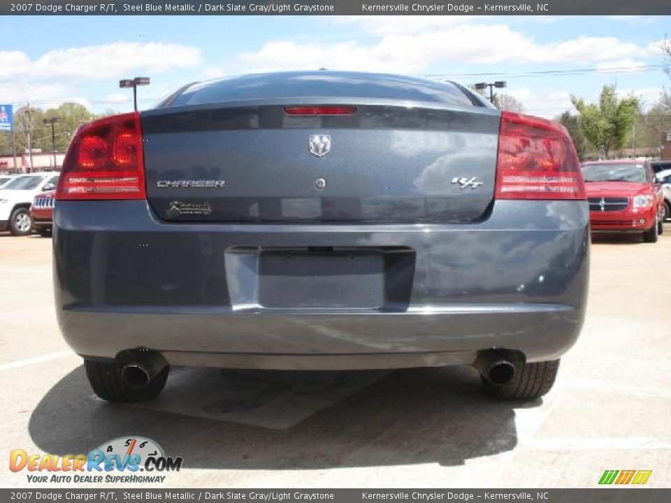 2007 Dodge Charger R/T Steel Blue Metallic / Dark Slate Gray/Light Graystone Photo #4