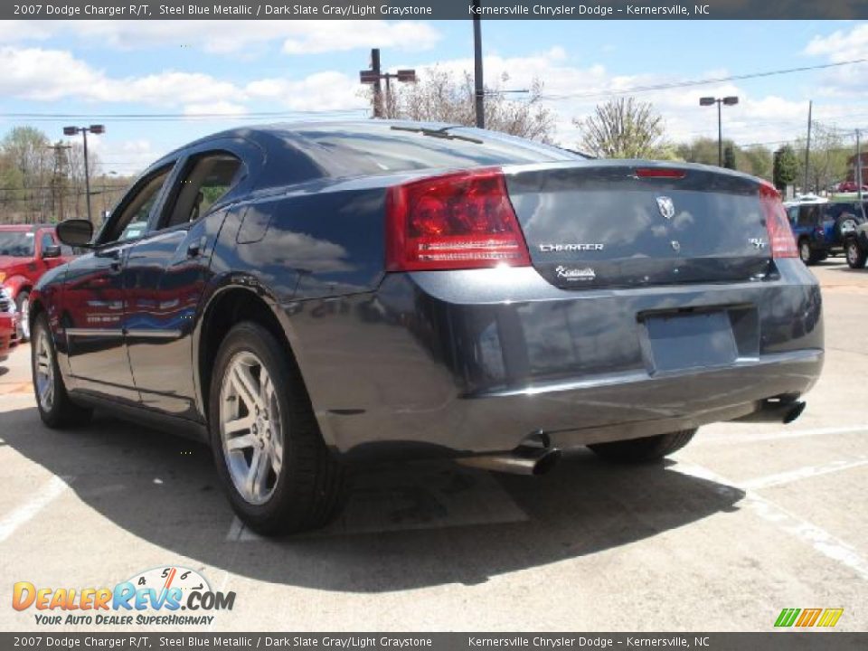 2007 Dodge Charger R/T Steel Blue Metallic / Dark Slate Gray/Light Graystone Photo #5