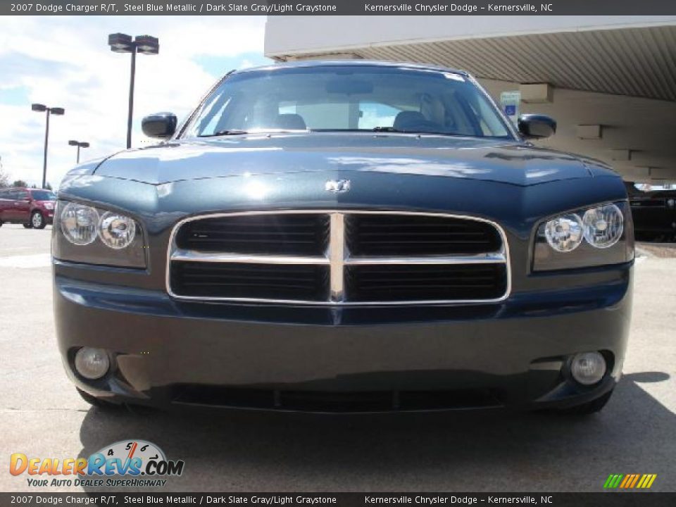 2007 Dodge Charger R/T Steel Blue Metallic / Dark Slate Gray/Light Graystone Photo #8