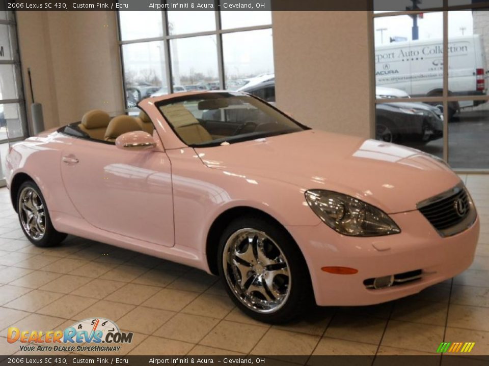 2006 Lexus SC 430 Custom Pink / Ecru Photo #3