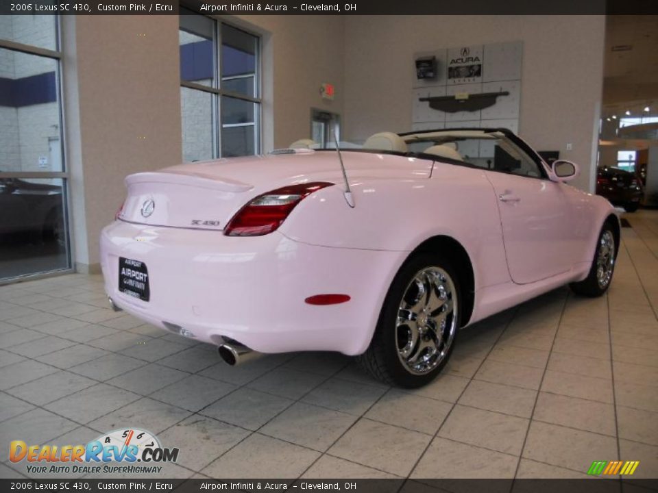2006 Lexus SC 430 Custom Pink / Ecru Photo #5