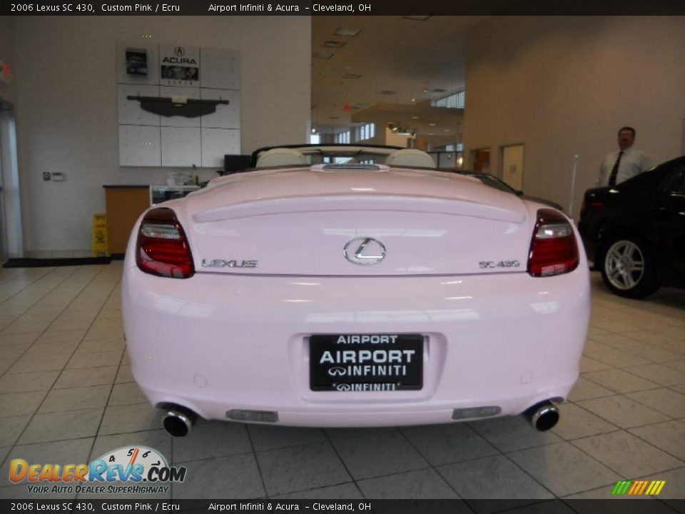 2006 Lexus SC 430 Custom Pink / Ecru Photo #6