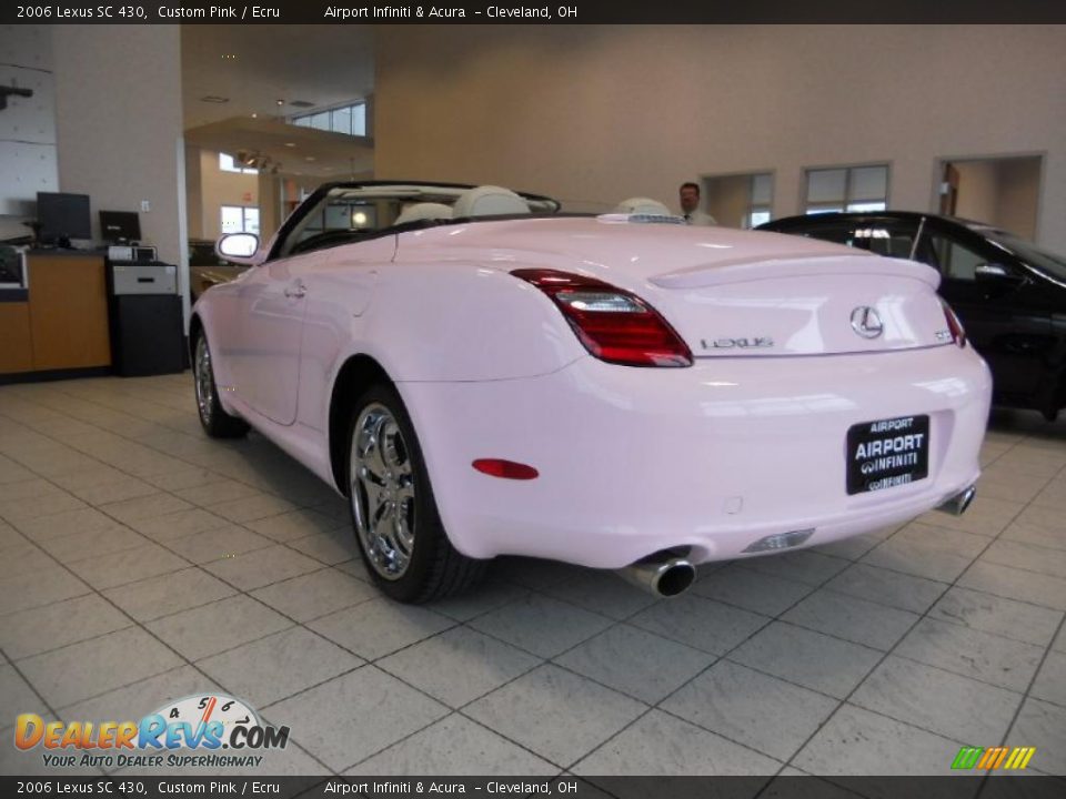 2006 Lexus SC 430 Custom Pink / Ecru Photo #7