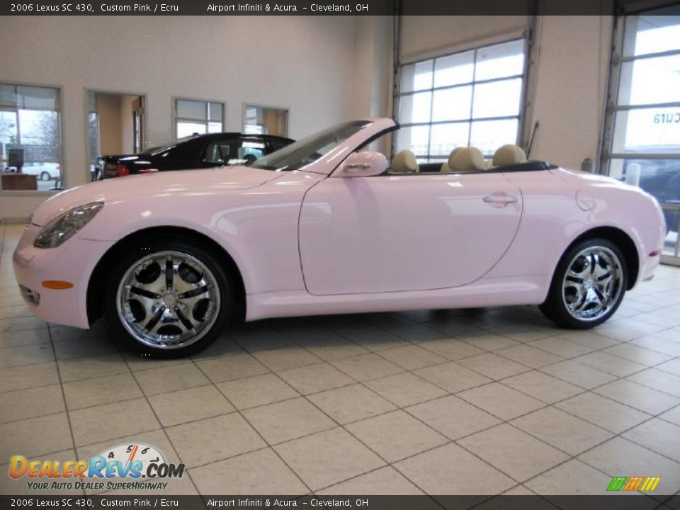2006 Lexus SC 430 Custom Pink / Ecru Photo #8
