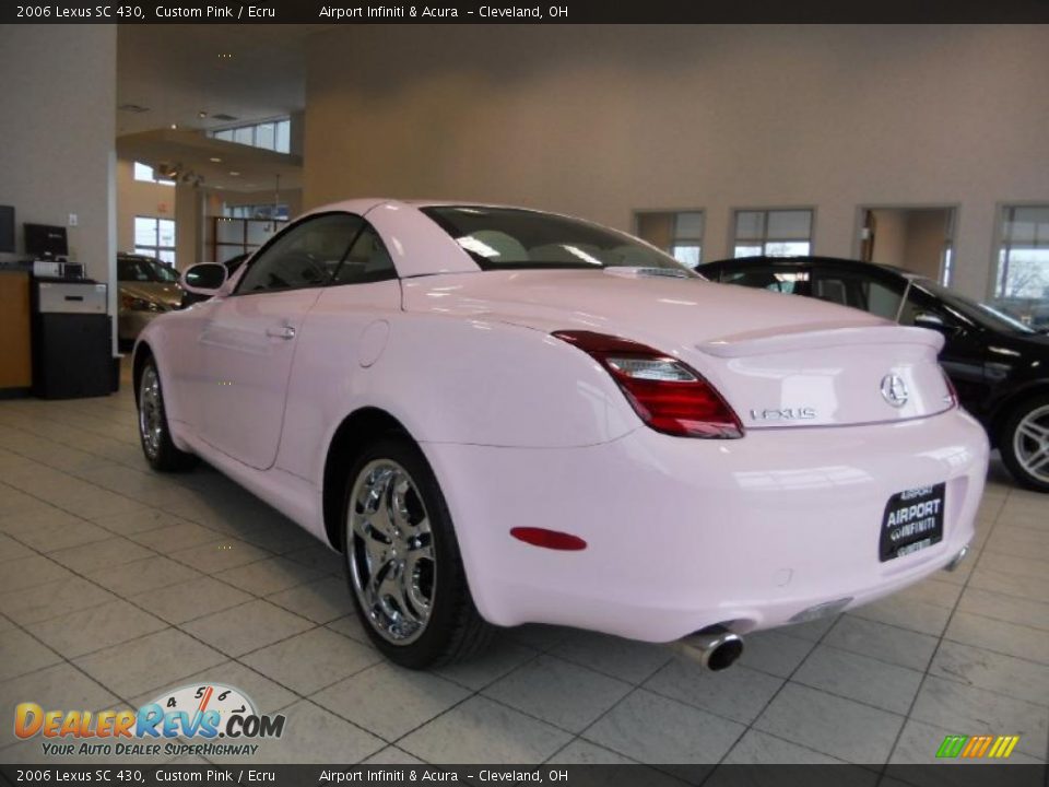 2006 Lexus SC 430 Custom Pink / Ecru Photo #10