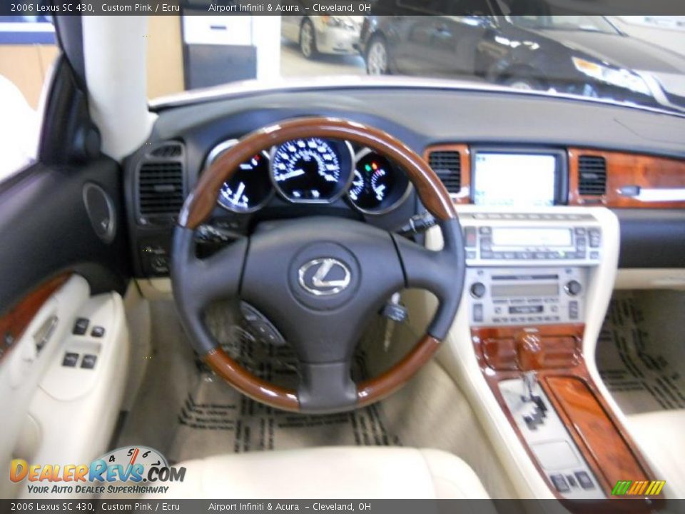 2006 Lexus SC 430 Custom Pink / Ecru Photo #20