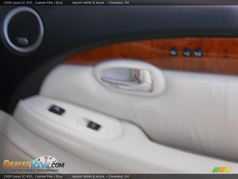 2006 Lexus SC 430 Custom Pink / Ecru Photo #29