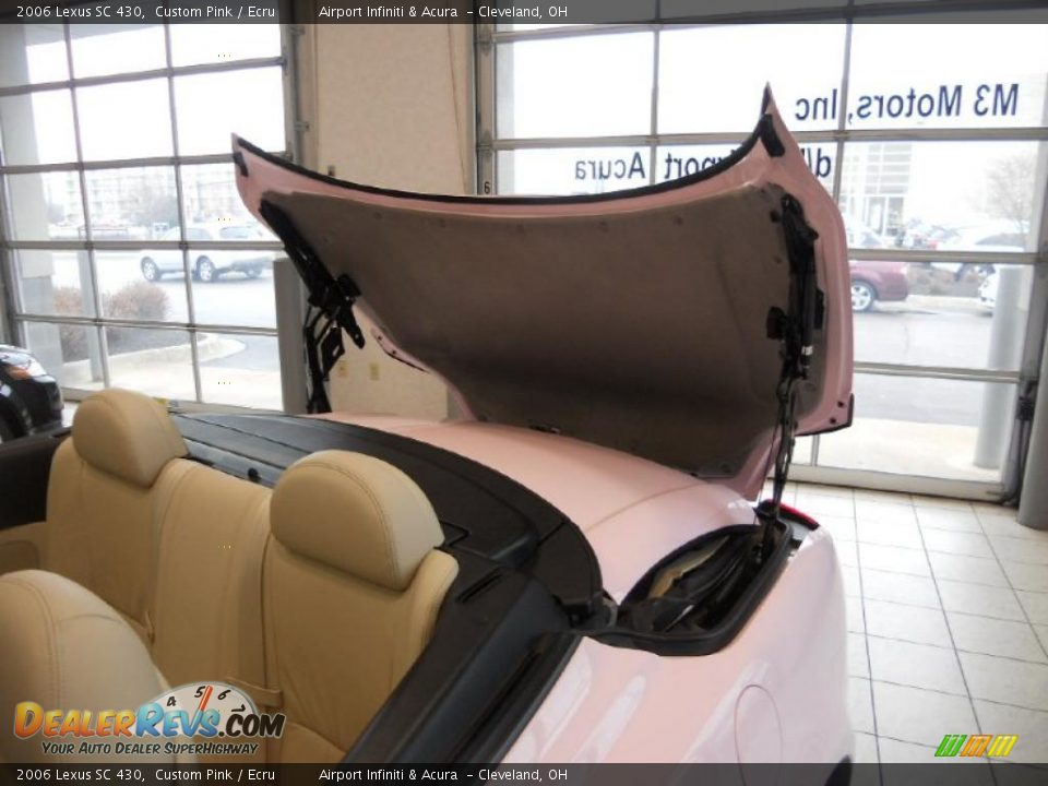 2006 Lexus SC 430 Custom Pink / Ecru Photo #30