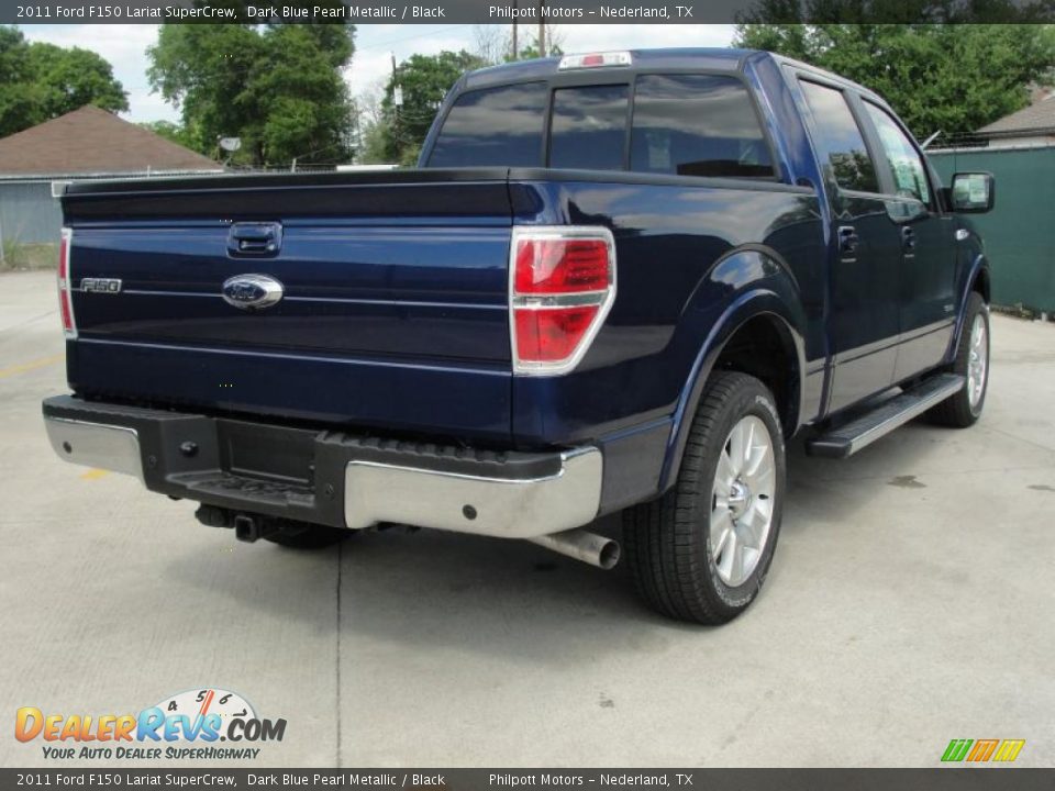 Dark Blue Pearl Metallic 2011 Ford F150 Lariat SuperCrew Photo #3