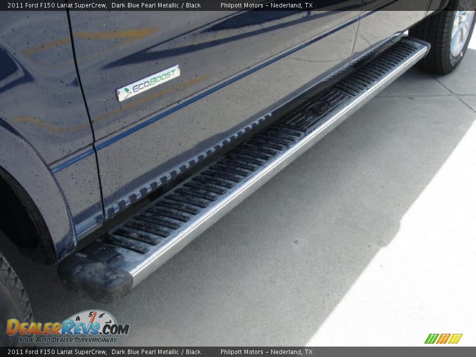 2011 Ford F150 Lariat SuperCrew Dark Blue Pearl Metallic / Black Photo #12