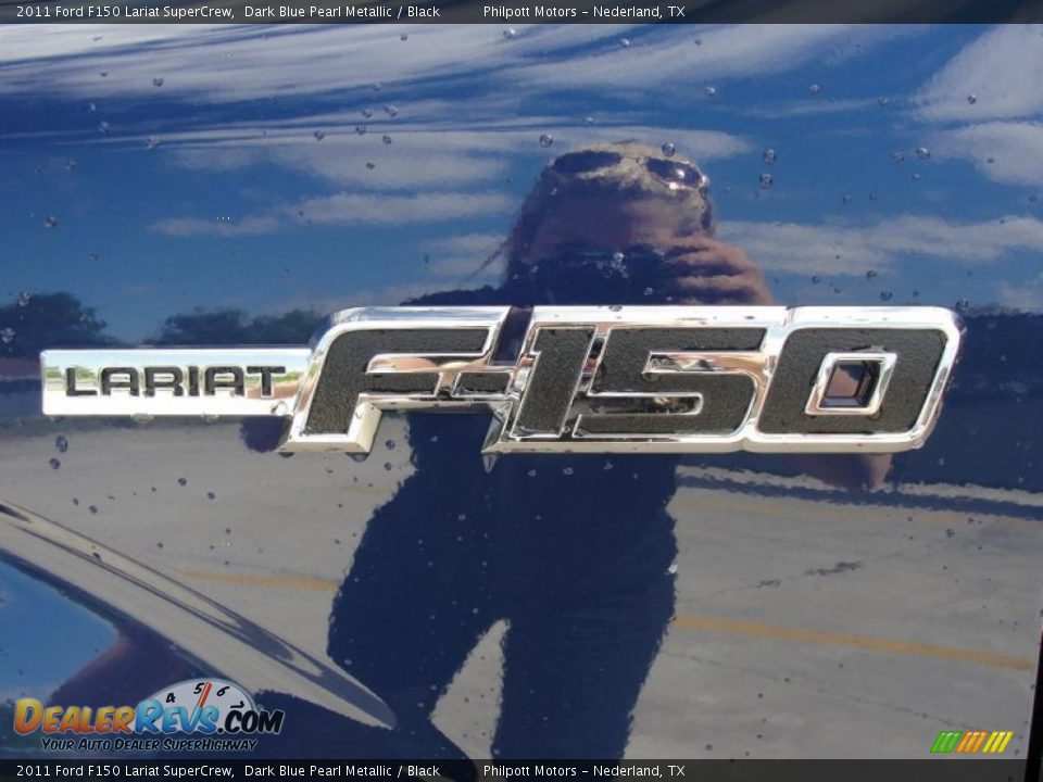 2011 Ford F150 Lariat SuperCrew Dark Blue Pearl Metallic / Black Photo #13
