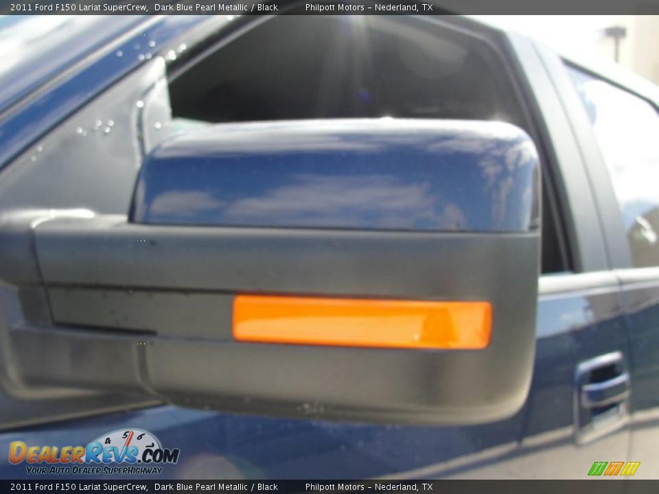 2011 Ford F150 Lariat SuperCrew Dark Blue Pearl Metallic / Black Photo #15