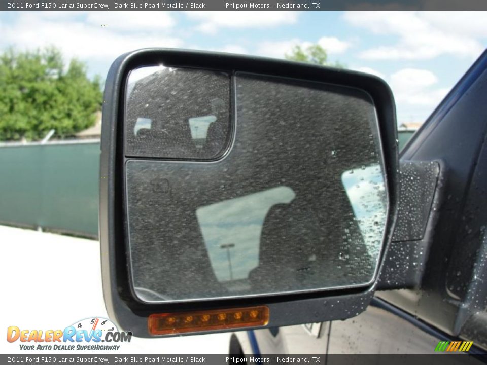 2011 Ford F150 Lariat SuperCrew Dark Blue Pearl Metallic / Black Photo #16