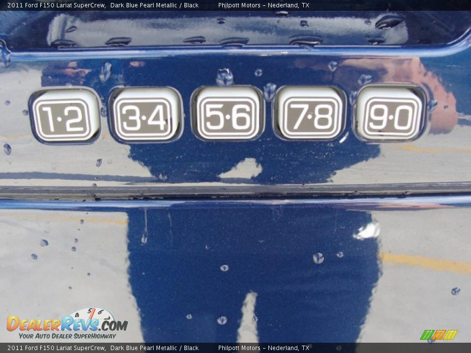 2011 Ford F150 Lariat SuperCrew Dark Blue Pearl Metallic / Black Photo #17