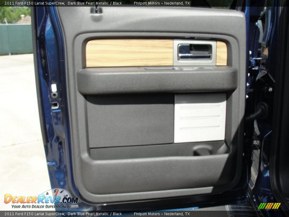 2011 Ford F150 Lariat SuperCrew Dark Blue Pearl Metallic / Black Photo #20