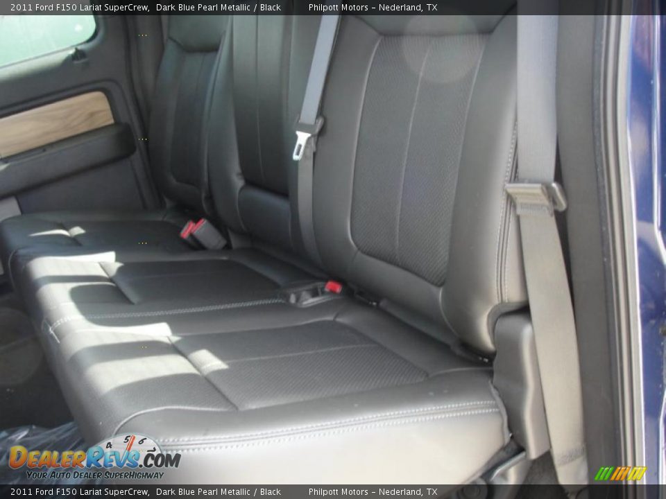 2011 Ford F150 Lariat SuperCrew Dark Blue Pearl Metallic / Black Photo #21
