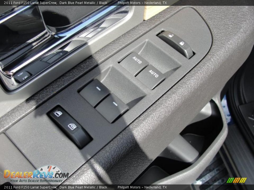 2011 Ford F150 Lariat SuperCrew Dark Blue Pearl Metallic / Black Photo #23