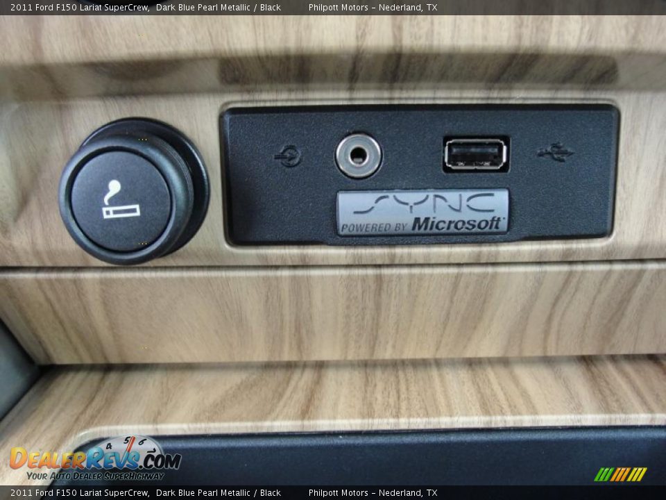 2011 Ford F150 Lariat SuperCrew Dark Blue Pearl Metallic / Black Photo #31