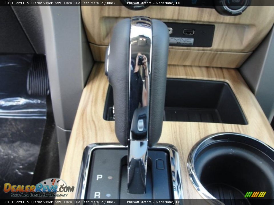 2011 Ford F150 Lariat SuperCrew Dark Blue Pearl Metallic / Black Photo #32