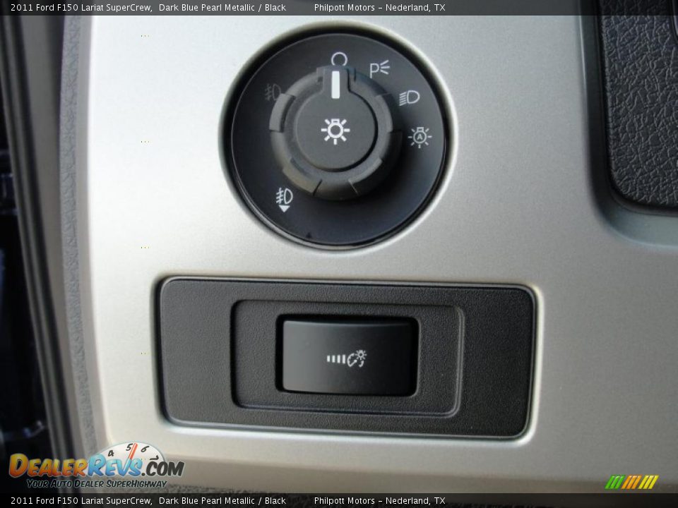 2011 Ford F150 Lariat SuperCrew Dark Blue Pearl Metallic / Black Photo #35