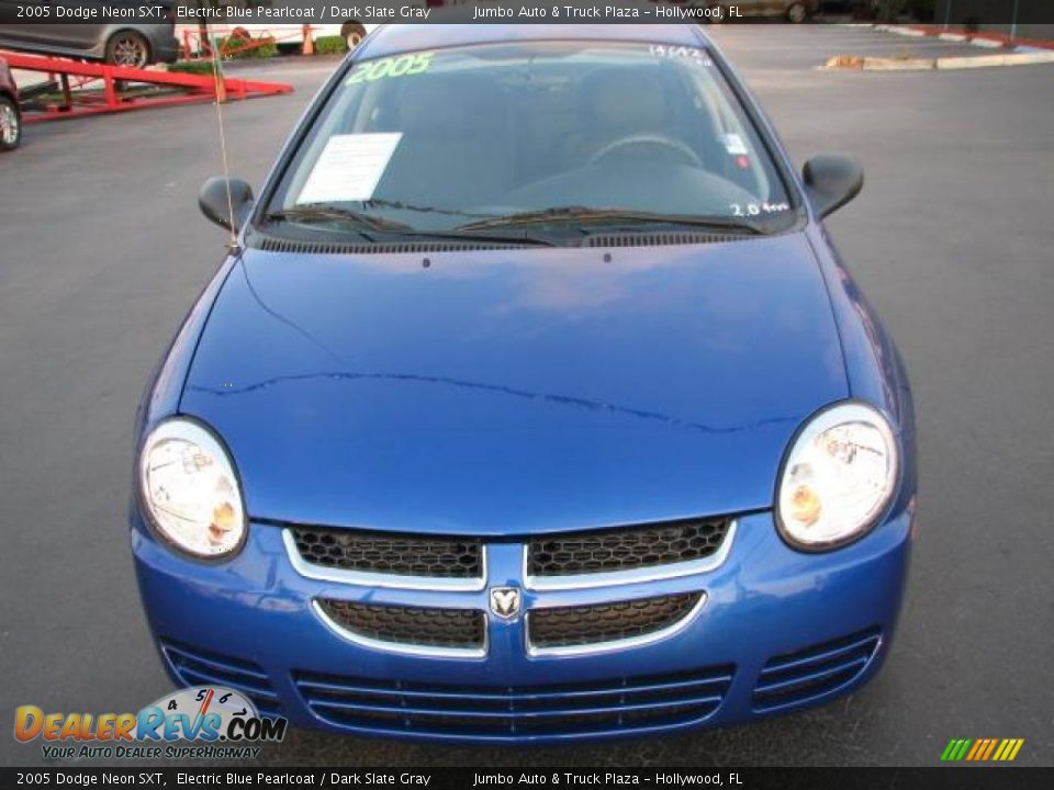 2005 Dodge Neon SXT Electric Blue Pearlcoat / Dark Slate Gray Photo #3