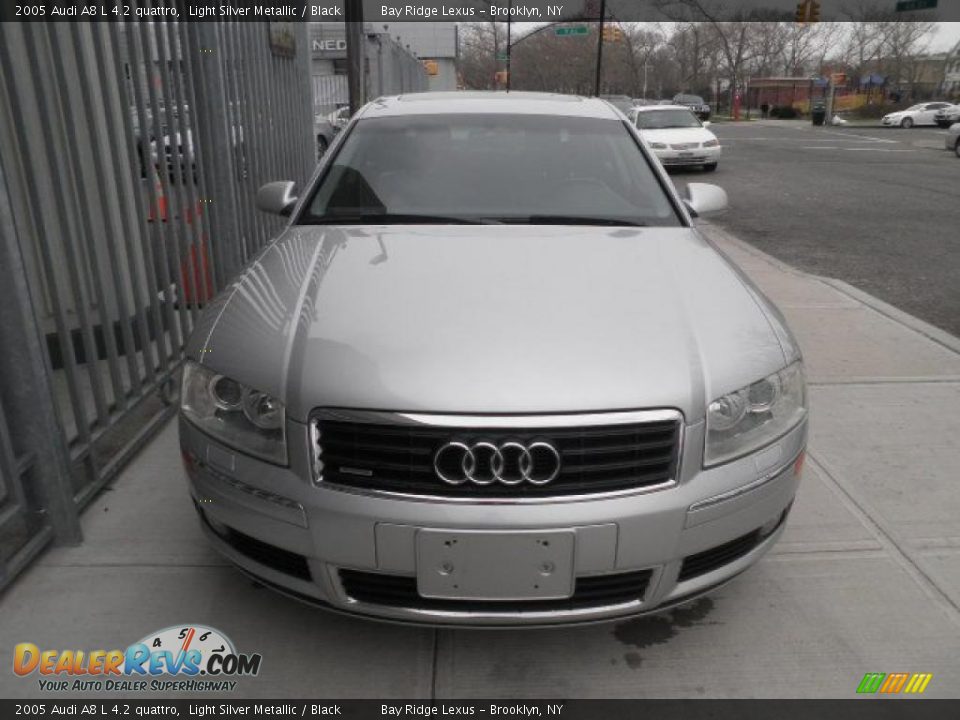 2005 Audi A8 L 4.2 quattro Light Silver Metallic / Black Photo #2