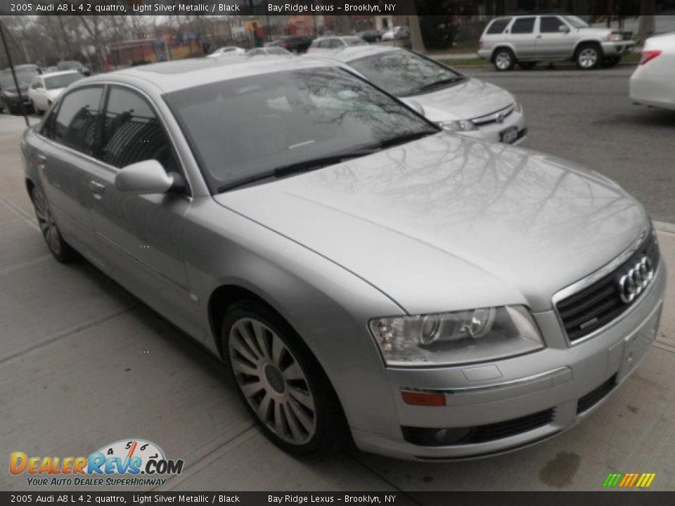 2005 Audi A8 L 4.2 quattro Light Silver Metallic / Black Photo #3