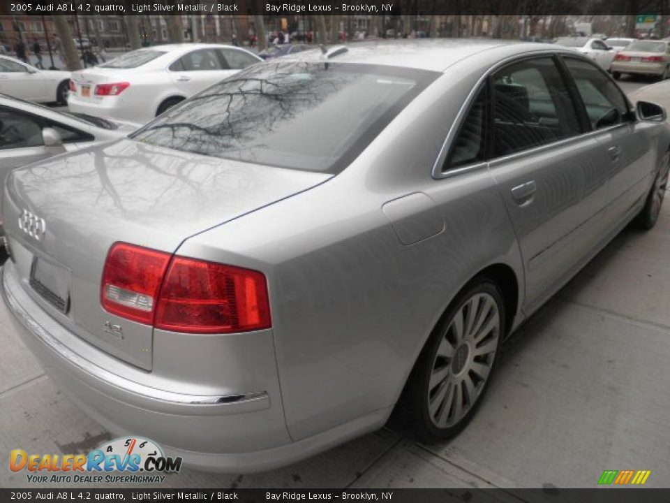 2005 Audi A8 L 4.2 quattro Light Silver Metallic / Black Photo #4