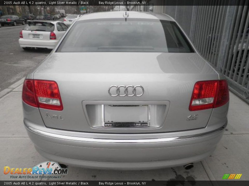 2005 Audi A8 L 4.2 quattro Light Silver Metallic / Black Photo #5