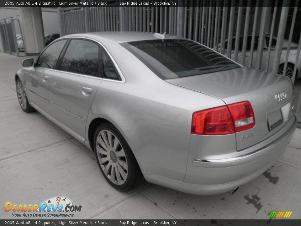2005 Audi A8 L 4.2 quattro Light Silver Metallic / Black Photo #6