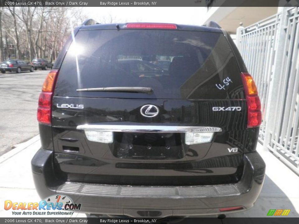 2006 Lexus GX 470 Black Onyx / Dark Gray Photo #4